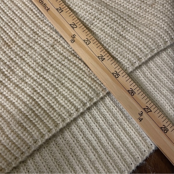 𝅺glam Women's Hooded Sweater Oversized Baggy and Soft Cream Size Medium Large - Picture 12 of 14